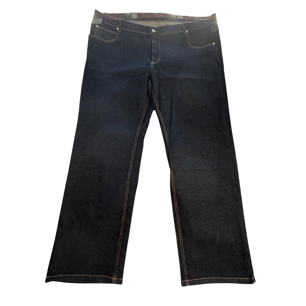 Banana Republic Jeans Mens 50x34 Blue Slim Straight Stretch Denim Dark Wash